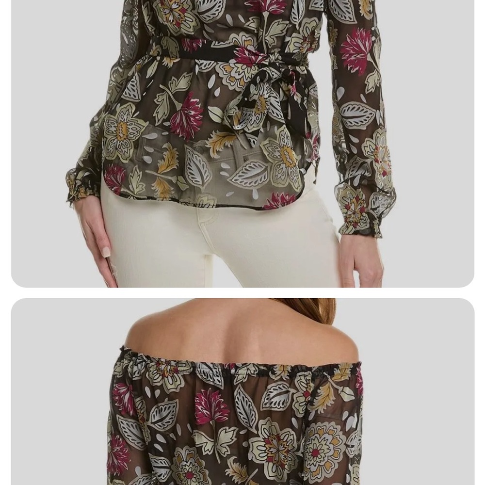 Rag & Bone Sheer Sierra Floral Top